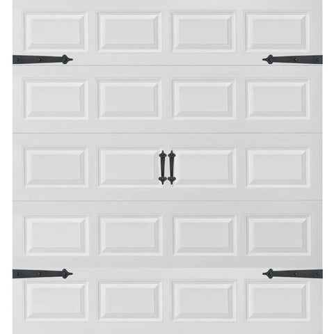 Magnetic Carriage Style Garage Door Accent Trim Hardware Kit With Four 16 Inch Hinges And Two 12 Inch Handles Easy No Drill Install Repositionable