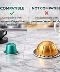 Intense 120 Count Espresso Pods For Nespresso Original Machines Pack Of Bold Dark Roast Blends With Rich Crema And Full Bodied Cafe Flavor Three Premium Flavors Intensities 9 To 12 For Real showing compatibility with Nespresso Original Line Machines