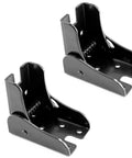 Skip The Hassle With These Heavy Duty Folding Table Leg Brackets In Black, features a sturdy hinge, ideal for DIY projects.