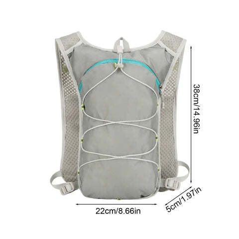 2L Hydration Backpack With Ultra Lightweight Breathable Mesh Reflective Vest And Ergonomic Adjustable Straps For Cycling Skiing Camping Biking