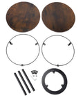 Parts for Two-Tier Lazy Susan Turntable Organizer For Cabinets And Pantries, 360 Degree Rotating Wood Kitchen Shelf Carousel
