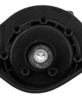 Close-up of A88 Multi Hole Wheel Replacement Set for Small Black Trolley Suitcases Universal Caster Wheel, PP and PET material