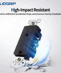 Glossy Black Decorator Receptacle Outlet 15A 125V 2 Pole 3 Wire No Tamper Resistant NEMA 5-15R Self Grounding Residential Grade