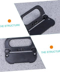 4 Pack Slick Flush Pull Handles For Sliding Doors Cabinets And Drawers With Hidden Latch, Recessed Ring Hardware