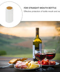 100 Pack White Pvc Heat Shrink Bottle Caps Wine Sealing Film Liquor Capsule Wraps For Spirits And Homebrew 1.2 X 2.4 Inch on wine bottle.