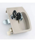 Cam Style Handle Lock Set For Metal Cabinets And Lockers Two Pack Built Tough With Durable Zinc Alloy For Real Security Fits Seven Eighths Inch