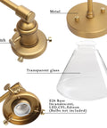 Antique Industrial Wall Sconce 1 Light With Cone Glass Shade Handblown, showing metal base and E26 socket
