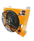 Low Noise Hydraulic Plate Heat Exchanger And Air Cooler With 250 L Per Min Flow, DC12 Air Cooled Hydraulic Station Oil Fan