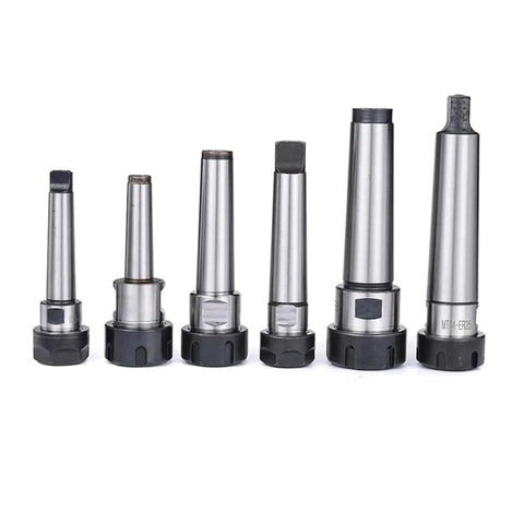 High Precision Taper Collet Chuck With 0.005mm Accuracy For Milling And Lathe Machines Heavy Load Industrial Metal Cutting Tool set showing various sizes.