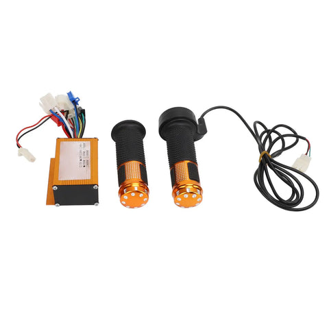 Golden 24V 250W Electric Bike Brushed Controller With Aluminum Alloy Housing Throttle Grips For Tricycle Motorcycle Dope Ride And Reliable Motor Speed Control image showing components and wiring.