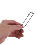 Premium Heavy Duty Safety Pins And Weatherproof Retro Brooches Perfect For Jackets Hats And Industrial Projects With Precision Opening Mechanism To Keep Everything Secure Anywhere, held in hand.
