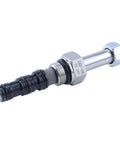 Side view of JEENDA 2-Way Lowering Dump Valve with metal body and black ribbed actuator
