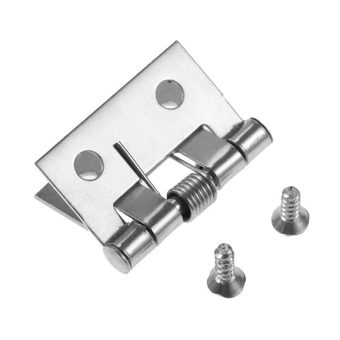 Old School Antique Bronze Decorative Hinges For Wooden Boxes 10 Pieces 26x31mm Spring Loaded Stainless Steel Butt Hinges for doors, screws shown