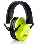 Kids Noise Canceling Ear Muffs With 25dB NRR ANSI Certified Hearing Protection, yellow green, for children and toddlers.