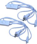 Two Pack T5 T8 Grow Light Power Cord With On Off Switch Five Foot US Plug Extension Cable for LED Tube Light Fixture
