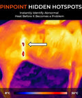 Equine Infrared Thermal Imaging Camera For Horses, Handheld Health Monitor With 240x240 Resolution, Detect Inflammation And Hidden Heat Early, Injury Prevention, Compare Left And Right Sides For Quick Diagnostics, thermal horse scan with hotspot arrow