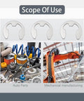 Image showing External Retaining Rings Set 120 Pcs Stainless Steel 304 E Clips Circlips Snap Rings in use for auto parts and machinery.
