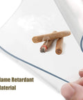 Clear Chair Mat For Hard Floors 30x48 Inch with flame retardant material, showing anti-slip underside and smooth top