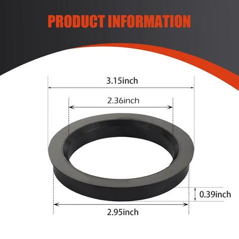 Sweet Four Piece Hub Centric Rings Convert 60MM Hub To 75MM Wheel Bore With Tough ABS Plastic, 3.15inch diameter.