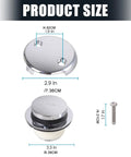 Stainless Steel Bath Tub Drain Replacement Set Bath Tub Accessories Drain Stopper for Long Terms Replacement Set with dimensions