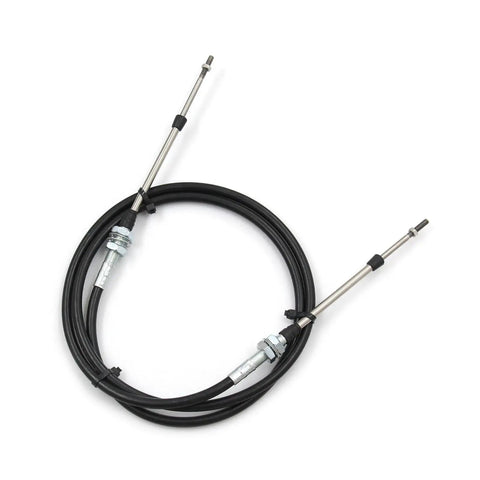 2 Inch Cable Column Shift Linkage Kit For GM Transmissions Easy Install Durable Build Smooth Shifting Compatible With Back Up Light And Neutral Safety Switch Kit ACA1804 For Most GM Automotive Transmissions black cable linkage