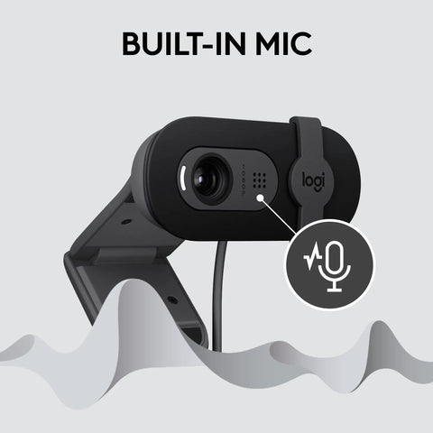 Hella Crisp Full Hd 1080p Webcam For Streaming And Remote Meetings Boasting Auto Light Correction Built In Privacy Slider And Simple Plug And Play Setup For Immaculate Feed And Top Tier Gaming Sessions, showcasing built-in mic feature.