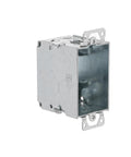 Gangable 3 Inch By 2 Inch Switch Box With 2-1/2 Inch Depth For MC BX Cable Clamps Plaster Ears Includes 1/2 Inch Knockouts