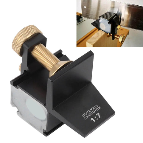 Magnetic Dovetail Saw Cutting Jig With 1 To 7 Accuracy For Woodworking Pro Grade Build Sturdy Aluminum Alloy Cutting Gauge