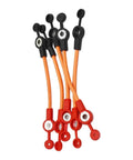 Totally Rad 6Pcs E-Bike Battery cables with Thick Flex Copper Wire 2.5mm² That Boost Safety Flame Resistant PVC Insulation For Super Charging And High Performance Ride On Any Street, orange cable set with ring terminals