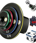 Low Profile Socket Adapter Set That Fits Tight Spooks Cr-Mo Steel Magnetic Ratchet Reducers Stackable Impact Drive Kit Sizes 1 To 3/4 And 3/8 To 1/4, color coded rings