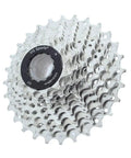 Close-up of Beefed Up 11 Speed Bicycle Cassette For Mountain And Road Bikes With Wide Range 11 28T To 11 50T Heavy Duty Nickel Plated