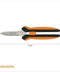 Multipurpose 8 Inch Garden Shears With Sheath And Soft Grip Handle Pruning Scissors for Gardening Serrated Edge And Wire Cutter