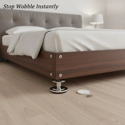 Threaded Adjustable Furniture Leg With Chrome Finish, 1.2 To 7.1 Inch Height Range, under bed for uneven floors