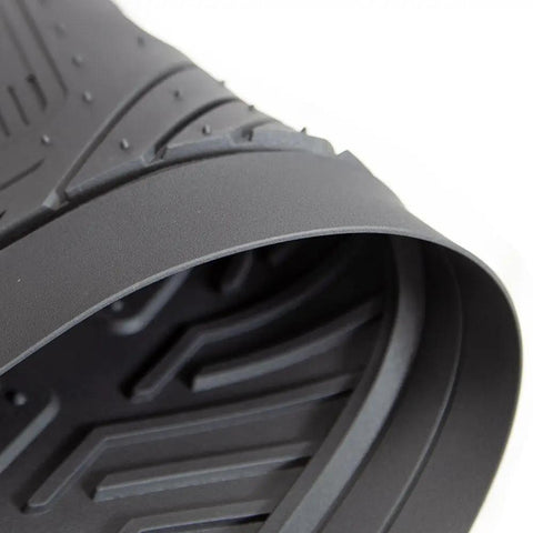 Close-up of rolled Jeep Weatherpro Four Piece Floor Mats Set Universal Fit for Most Vehicles Black Heavy Duty Floor Mats Easy Clean Durable Rubber