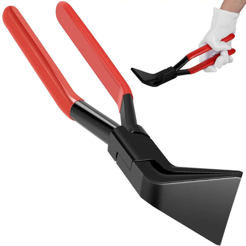 Set Of 3 Hand Seamers For Sheet Metal Bending And Flattening, Compact Pliers with 90 degree angle, ergonomic red handles