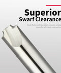 2 Flute HSS Corner Rounding End Mill With 8mm Shank For Mould Milling, focus on tip and shank for precise corner rounding