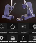 Rock Solid Cast Iron Manual Arbor Press 2 Ton Benchtop Tool Station For Precision Bending Drawing And Forming Ridged Grip Handles Garage Beast Mode Real Deal With 5.9 Inch Stroke, showing two arbor presses.