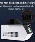 Top Tier Optical Glasses Frame Heater, 1500W Eyeglass Heating Tool, side view showing ventilation and control panel.