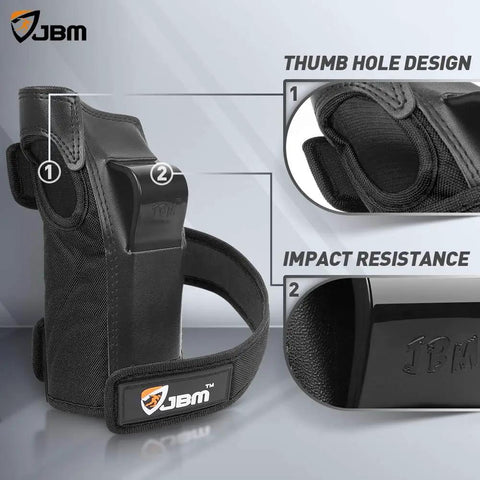 All Around Protection Gear Set For Inline Skating Roller Skating Skateboarding And Scootering black wrist guard with thumb hole design