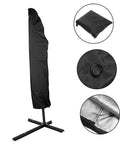 Built Tough Heavy Duty Patio Umbrella Cover With Zipper For Cantilever And Garden Umbrellas Weatherproof Polyester Fabric