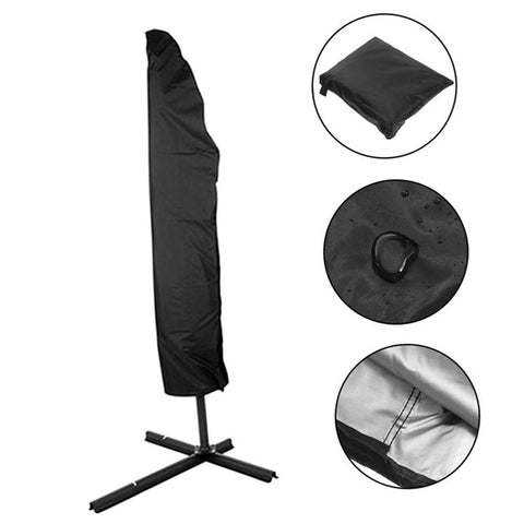 Built Tough Heavy Duty Patio Umbrella Cover With Zipper For Cantilever And Garden Umbrellas Weatherproof Polyester Fabric