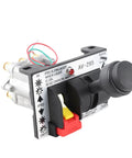 Power Take Off Hoist Air Shift Control Valve AV295 Dual Valve PTO Switch for dump truck hydraulic system, close-up view