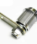 Tubular Cabinet Cam Lock 19mm For Furniture And Cabinets, Heavy Duty Zinc Alloy Hardware With Chrome Finish, Keyed Lock Security