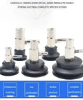 Pat Series One Layer Manipulator Pneumatic Sky Blue Rubber Sucker Suction Cup Chuck set of vacuum pads for industrial lifting tasks.