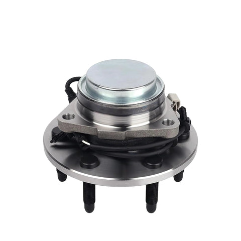 Beefy Front Pair Wheel Bearing Hub Assembly Replacement Drop In Fit For 2002 To 2006 Cadillac Escalade Chevy Avalanche front view