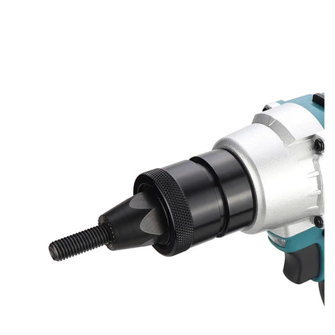 Close-up of Pro Workhorse Cordless Electric Rivet Gun With Brushless Motor Automatic Rivet Nut Setter for M3 to M12.