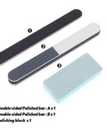 21Pcs Modeler Basic Tools Craft Set includes double-sided polished bars A and B, and a polishing block for DIY mecha models.