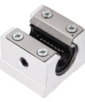 4 Pack Aluminum Slider Linear Motion Ball Bearing Slide Block SBR10UU Pro Grade High Precision CNC Machine Tool Component For Aerospace Durable Aluminum Alloy Built To Deliver Smooth Operation Performance And Low Friction, aluminum rail block close-up