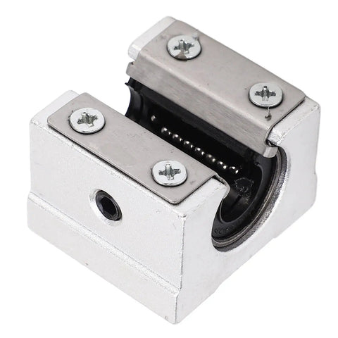4 Pack Aluminum Slider Linear Motion Ball Bearing Slide Block SBR10UU Pro Grade High Precision CNC Machine Tool Component For Aerospace Durable Aluminum Alloy Built To Deliver Smooth Operation Performance And Low Friction, aluminum rail block close-up