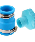 Pool Vacuum Hose Adapter Kit For 1.5 Inch Hoses With Plug And Play 1.25x1.5 Inch Rubber Connector And Stainless Steel Clamp Easy Disconnect